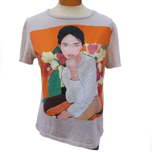 Zara Graphic Tee Size M - Picture 1 of 4